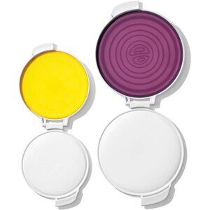Good Grips Cut & Keep Reusable Silicone Produce Saver Set - Onion and Lemon